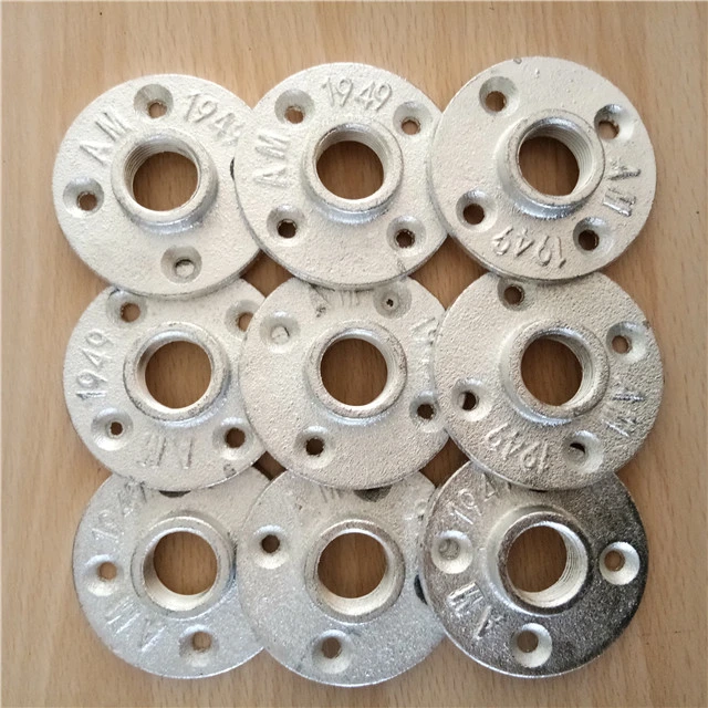 Antiga e reparável flange de Piso de ferro galvanizado de 1/2 ou 3/4 polegadas Para estante de livros DIY