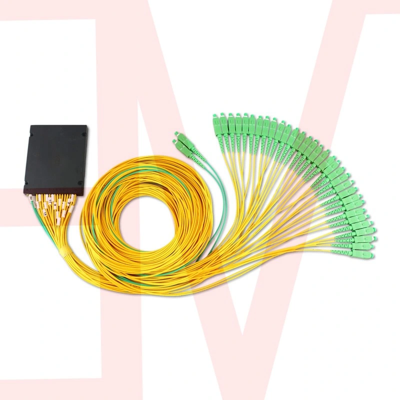 La red FTTH 900um colorido tubo suelto 2X32 2xn Sc UPC PLC Splitter de fibra óptica acoplador PLC