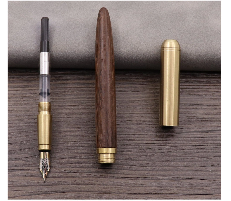 Brass Solid Wood Writing Pen Commercial in Sandalwood Precious Pearl Pen Commercial