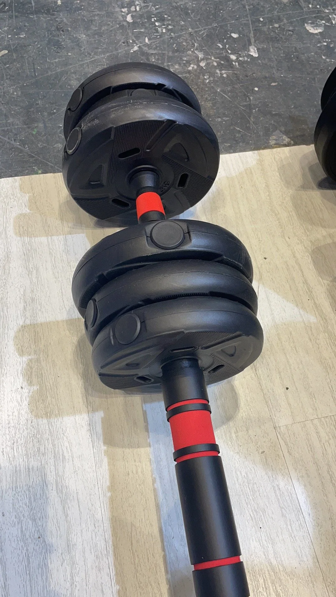 40kg Vinyl Coated Cement Dumbbell/ Barbell Weight Set