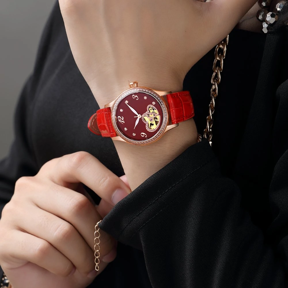 High-End Business Casural Plating Rose Gold Stainless Steel Automatic Watches