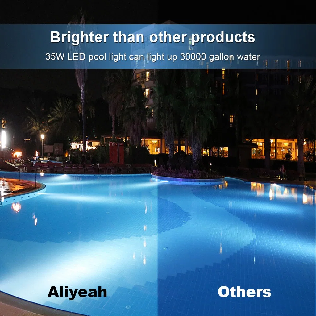 Pi68 luzes RGB exterior em aço inoxidável boa dissipação de calor Protecção anticorrosão PAR56 Underwater exterior da retaguarda