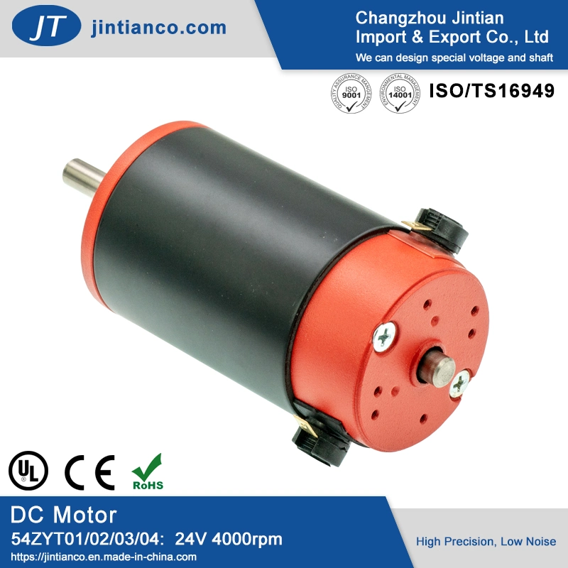 54mm 12V/24V Changzhou PMDC Elétrico do Motor de Proa para cabelos, massajador vibrador