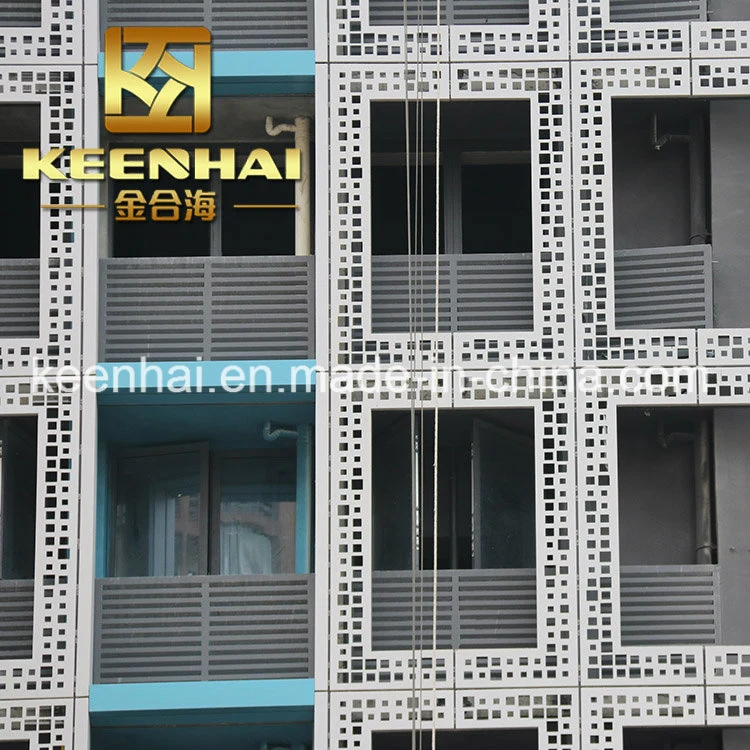 Exterior Perforated Aluminum Curtain Wall Building Material Facade (KH-EWC008)