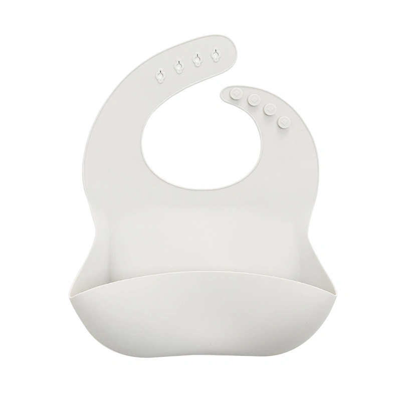 Customizable Silicone Baby Bib Adjustable Sizes to Fit All Infant Custom Waterproof Soft Foldable and Portable Neck Bib