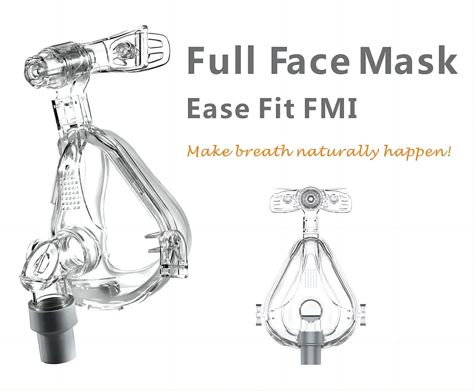 Silicone liquide en plastique de l'oxygène masque CPAP à un appareil respiratoire