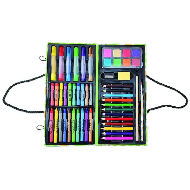 Juego de dibujo portátil personalizado al por mayor de panting Art Stationery Set Professional Dibujo de dibujo conjunto de lápiz para niños Pintura