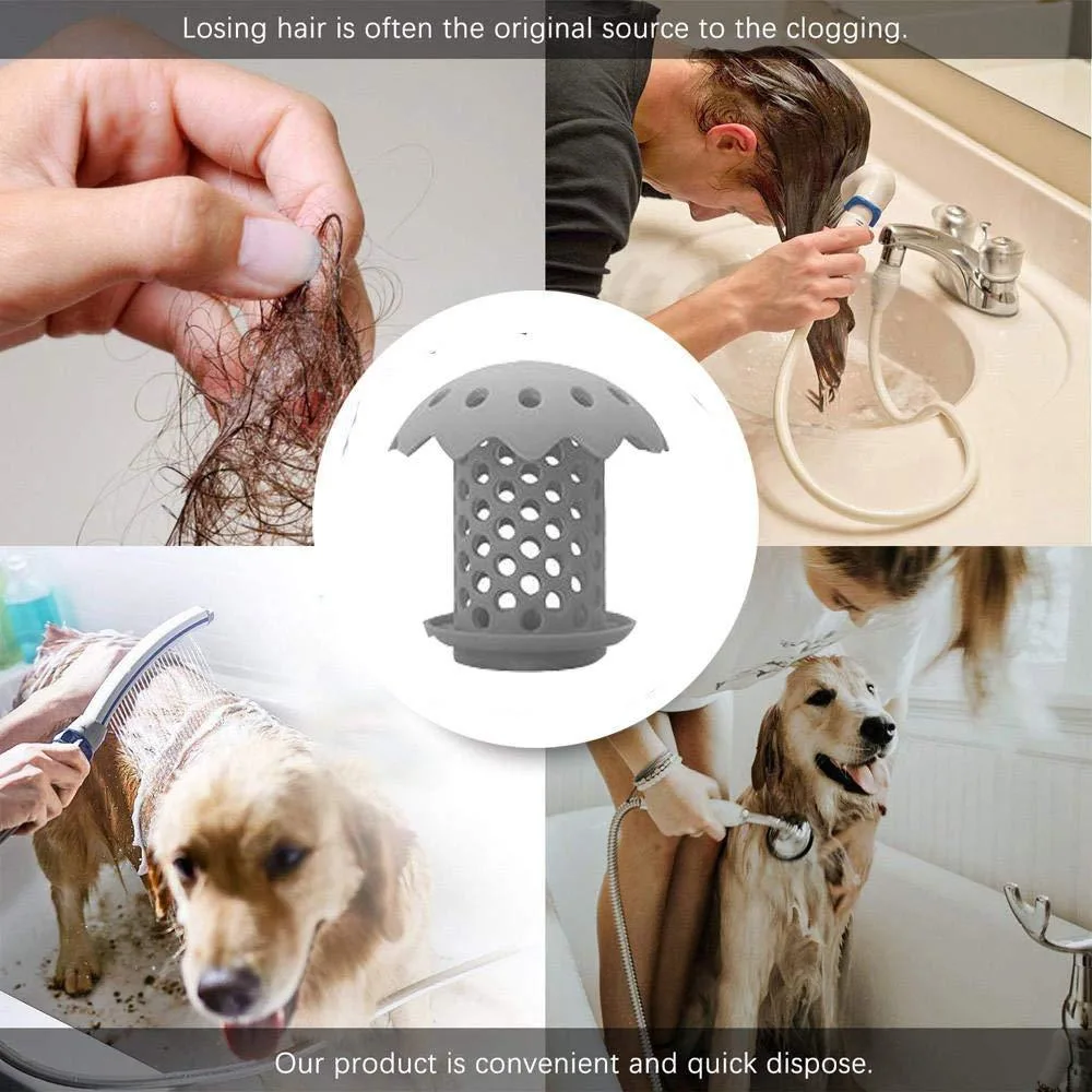 Hot Selling Silicone Water Floor Drain Hair Strainer Catcher for Bathroom