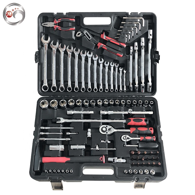 Goldmoon 150 PCS Drive Flexible Head Rotator Ratchet Handle Wrench Socket Set with Mechanical Tools