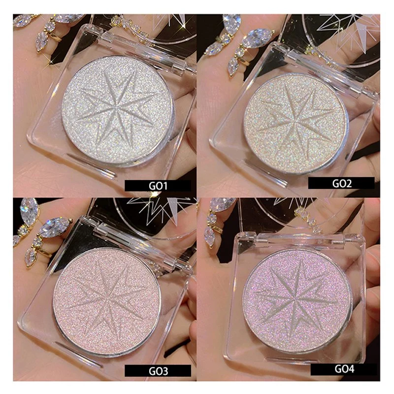 4 Colors Beauty Highlighter Palette Makeup Face Contour Powder Bronzer Make up