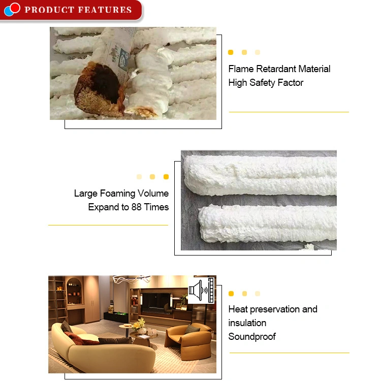 Multipurpose Cheap Flame Retardant No Shrinkage Universal Insulation Expanding PU Foam