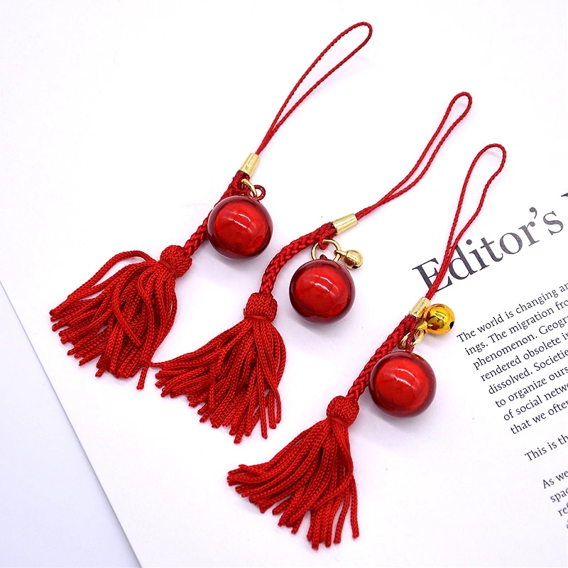 Small Fresh Japanese New DIY Jewelry Handmade Mobile Phone Pendant Tassel Rope Water Bell