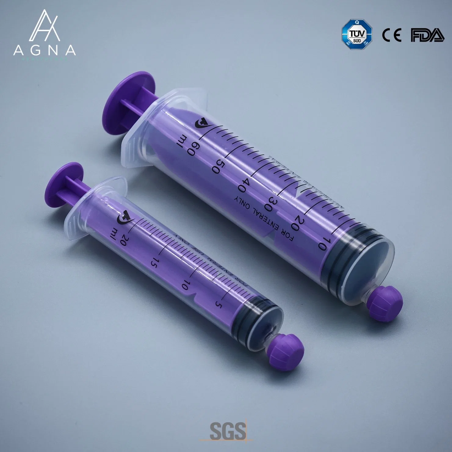 Manufacture in China Enteral Syringe with Tip Cap CE/ISO13485