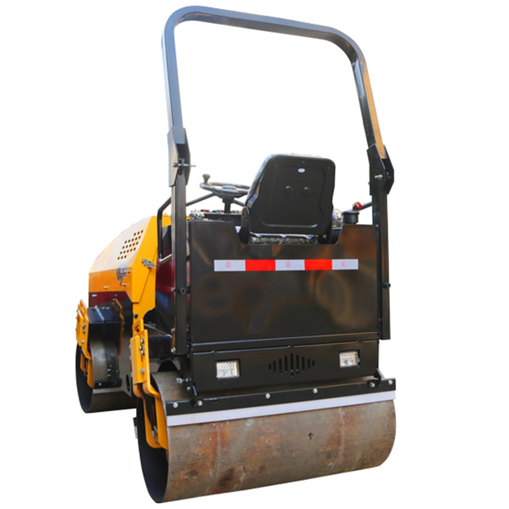 Maschine Doppeltrommel Kleine Handheld Compactor Hand_Rubber_Roller Held Hand Mini Road Roller