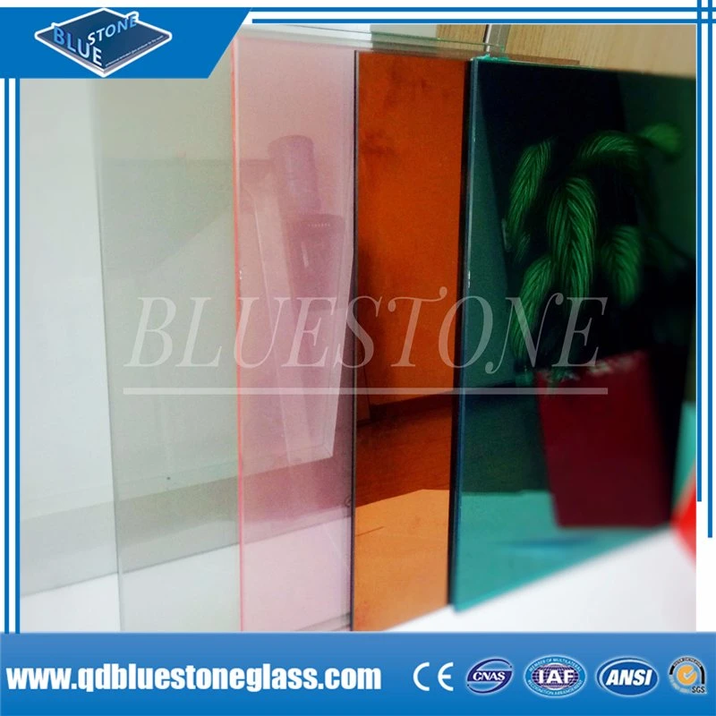 Safety Laminated Construction Glass with 0.38mm/0.76mm Milky/Pink/Blue PVB for Decorative