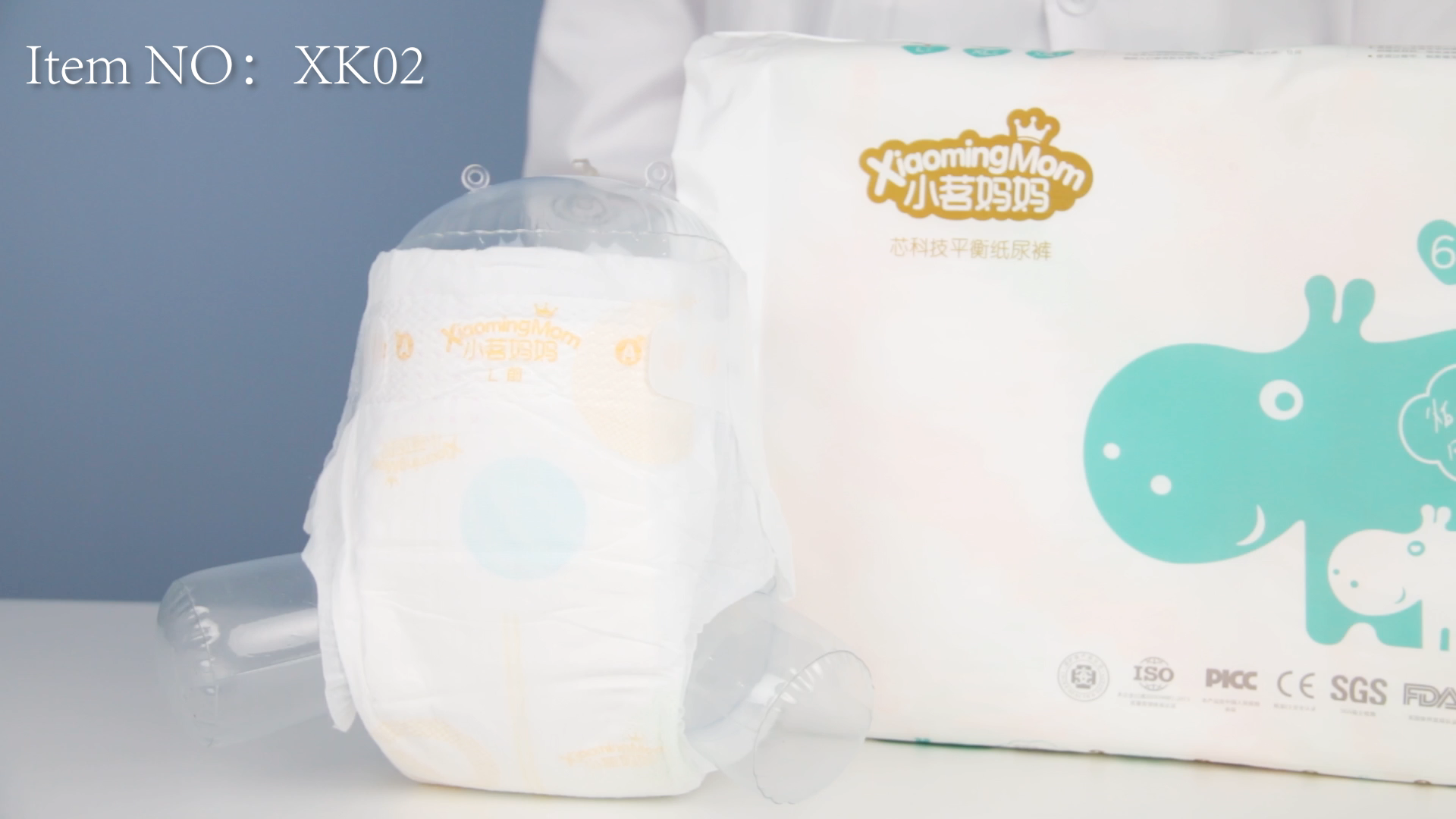 Diapers Disposable Baby Super-Dry Little Angle Bamboo Diaper Organic Biodegradable Leak Guard Baby Diaper