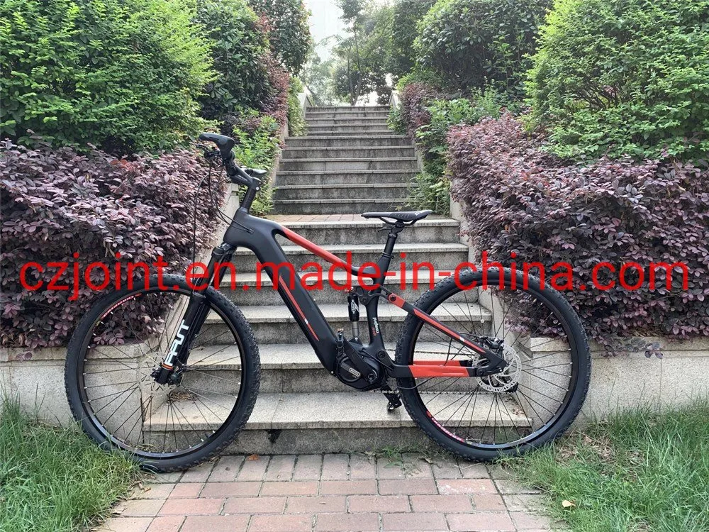 Morfuns Carbon Electric Mountain Bike with Bafang MID-Drive Power System