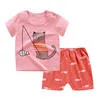 2023 Sommer Kinder Sets Baby Boy Kleidung Sets 2PCS T-Shirt Kinderkleidung