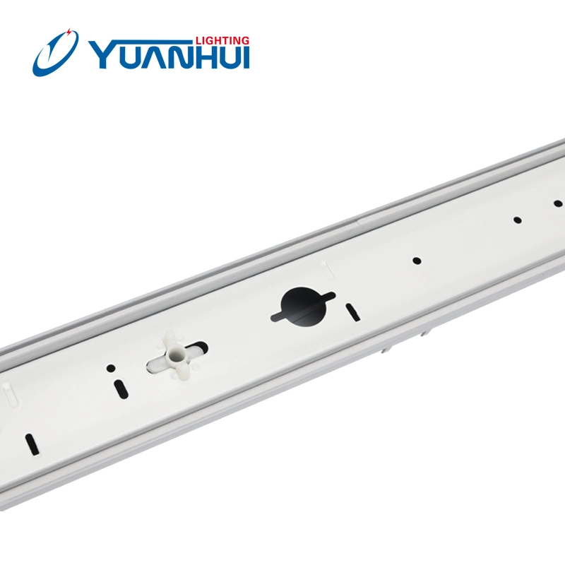 for T8 with Metal Reflector LED Fluorescent IP65 Install Double or Single Tube LED Waterproof Light