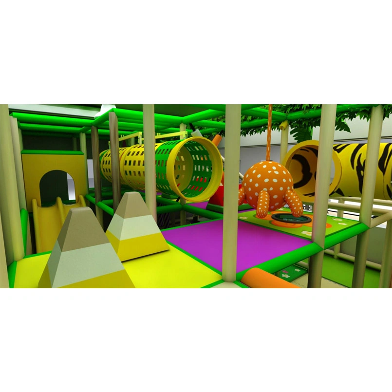 Zoo Theme Children Soft Play Indoor Playground Equipment para crianças