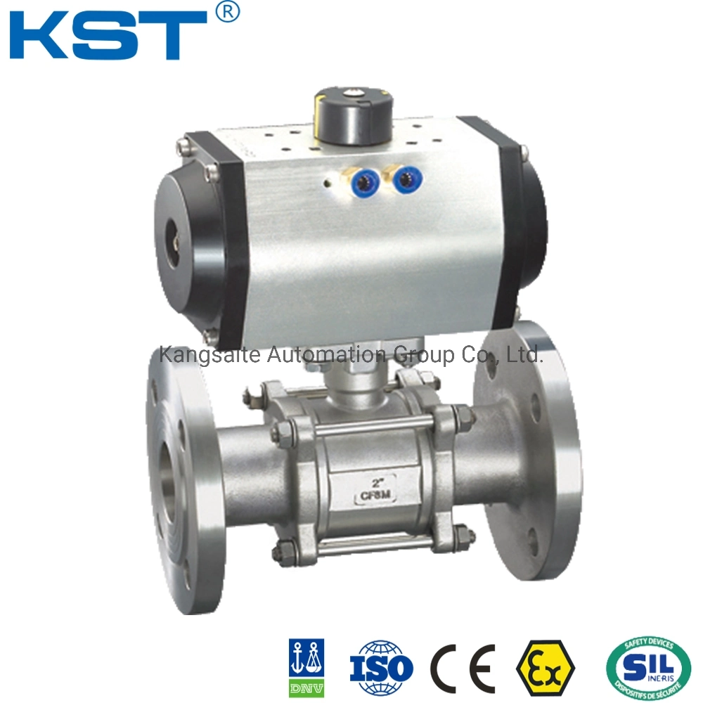 EPDM, FPM, PTFE Blow-Down Kst/OEM CE, ISO9001, FDA, API, Dnv PVC Pneumatic Ball Valve