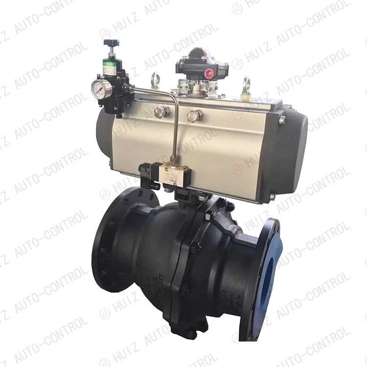 Flange Segment Ball Valve with Pneumatic Actuators