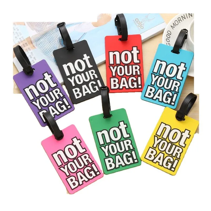 Wholesale Custom Airlines Travel Accessories Soft PVC Luggage Tag
