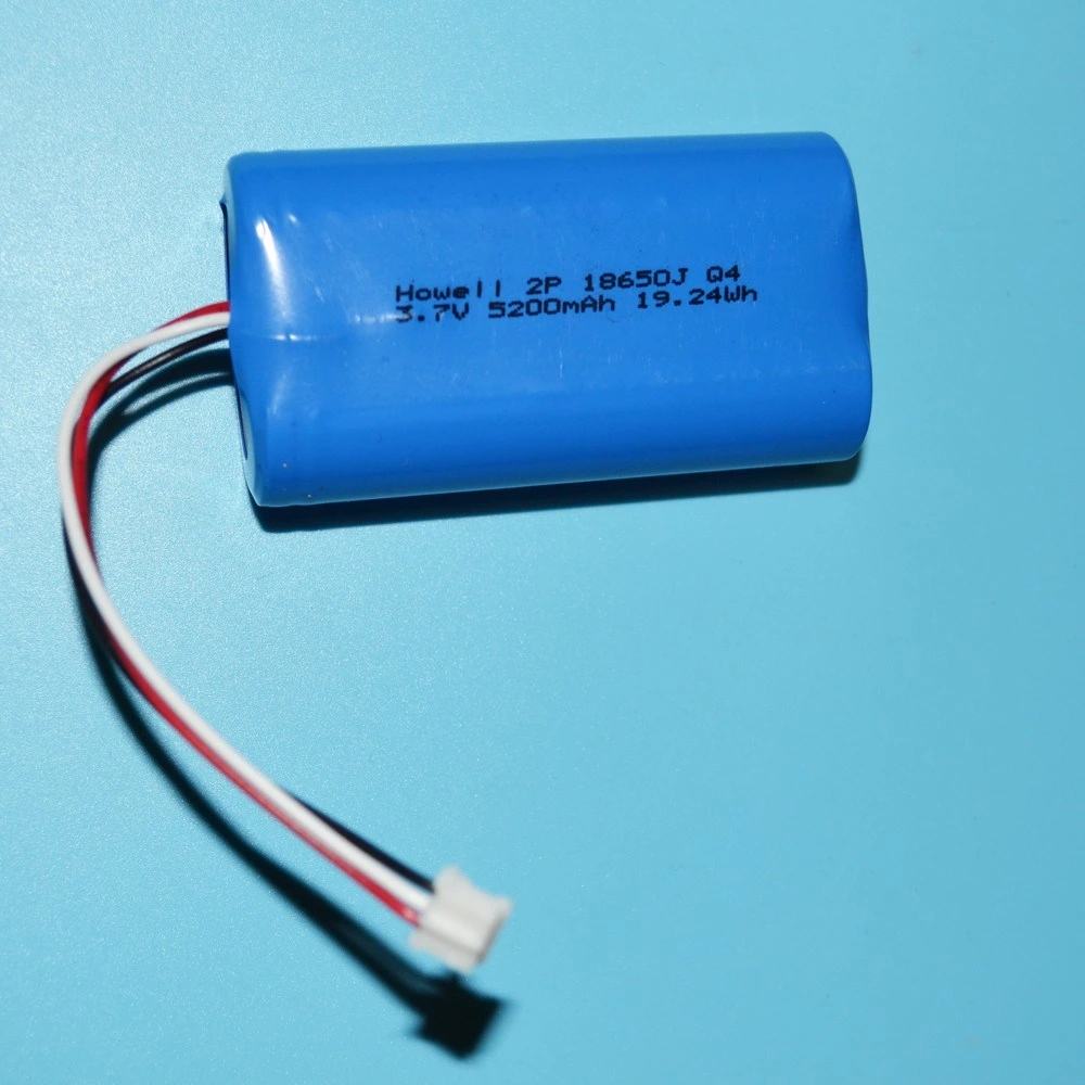 18650 1s2p 5200mAh 6000mAh Li-ion de litio