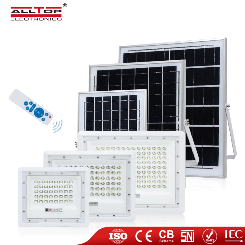 Alltop 2021 150 Watt 250 Watt 400 Watt 24V Microwave Plastic LED Solar Flood Light Motion Sensor DMX Solar LED Flood Light