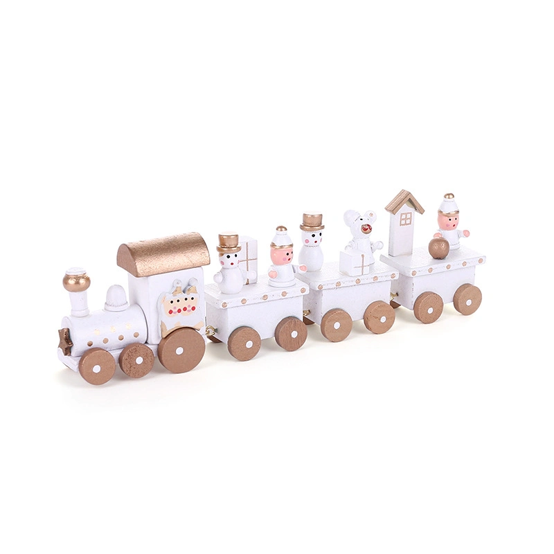 2023 Wholesale/Supplier Wooden Christmas Train Toys