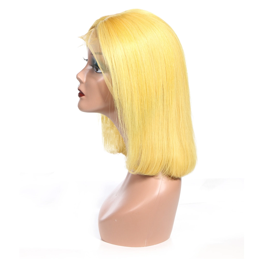 Manufacturer Direct Sales HD Transparent Swiss Frontal Lace 13X4 Wigs Human Hair Short Bob Wigs 100% Human Hair 13X4