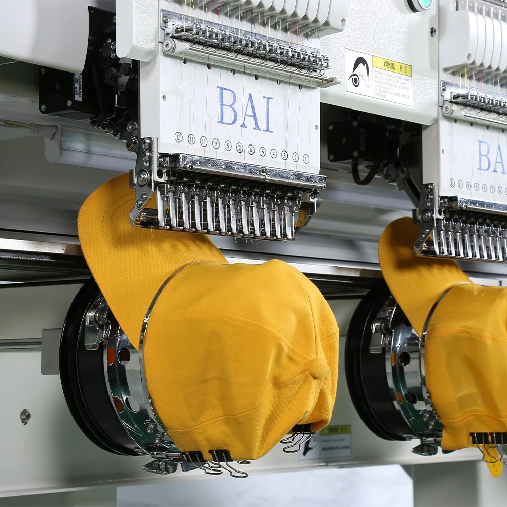 Bai Leather High Speed 8 Head 12 15 Needles Embroidery Machine for Textile Factory