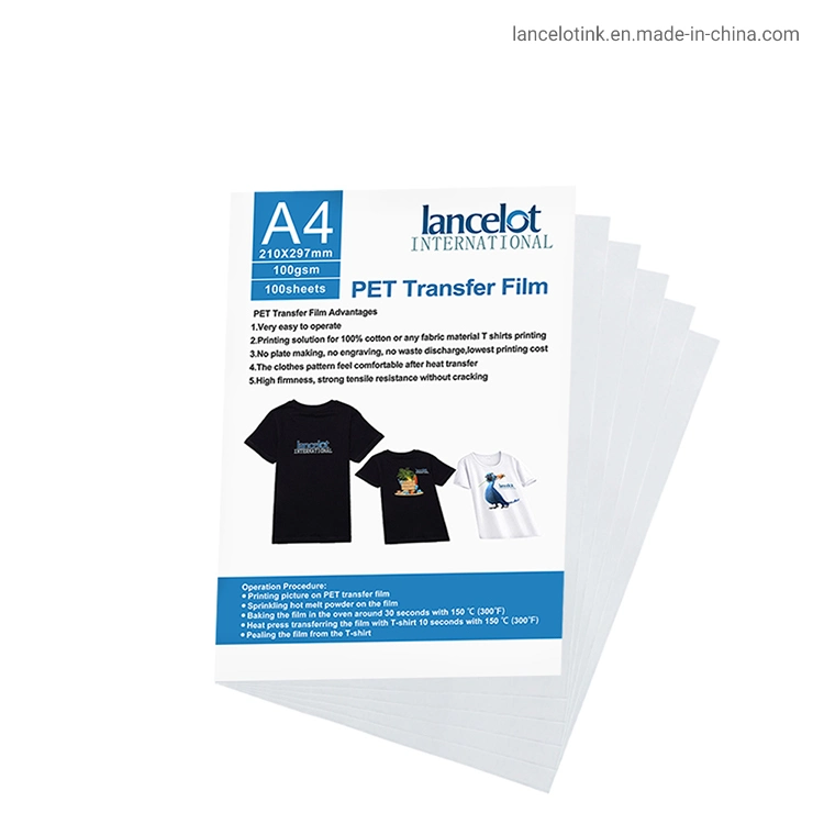 Dtf Pet Film Roll A3, A4 30см 60см высокое качество печати Передача бумаги для промышленных Dtf принтер