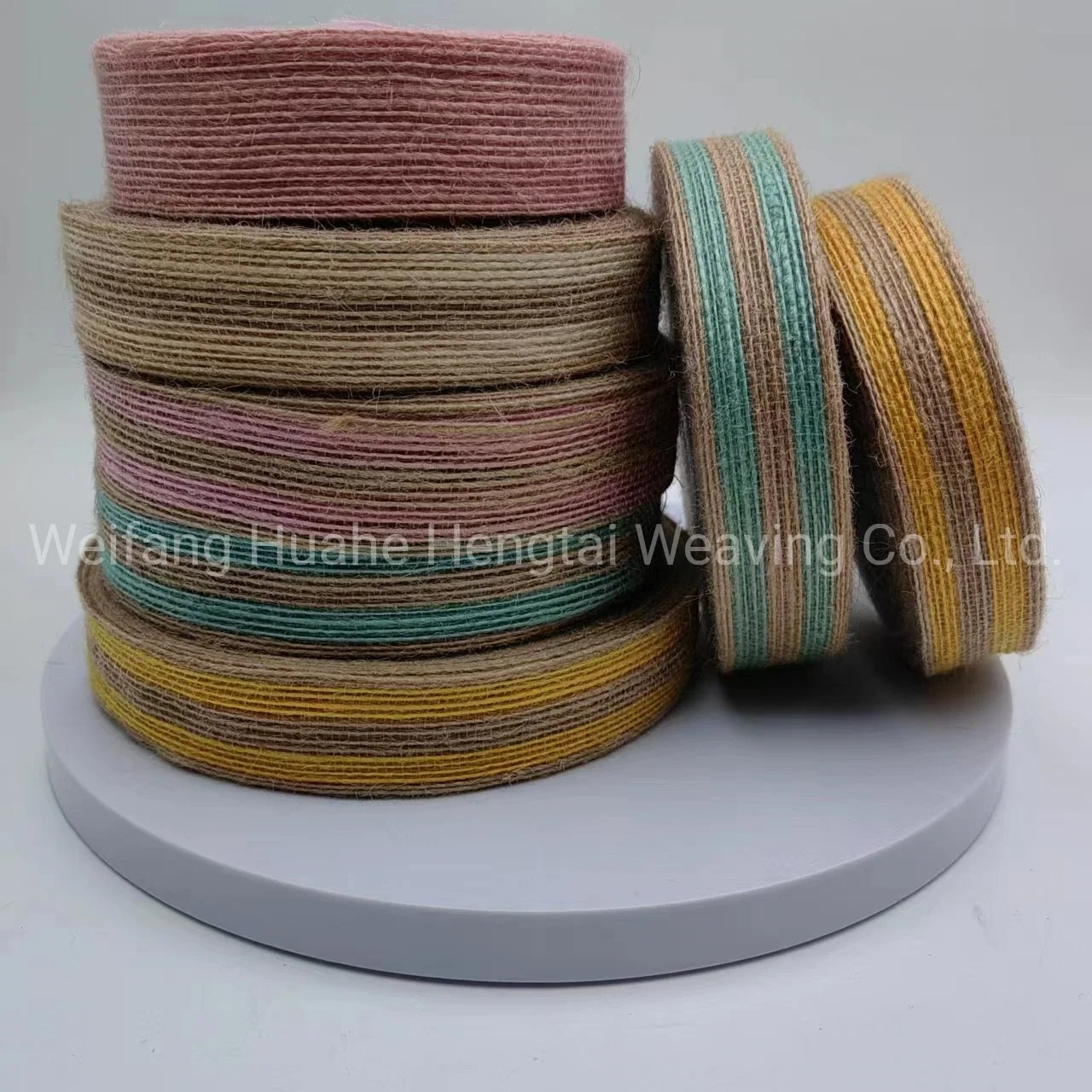 Colored Jute Ribbon DIY Hand Decorated Jute Textile Accessories