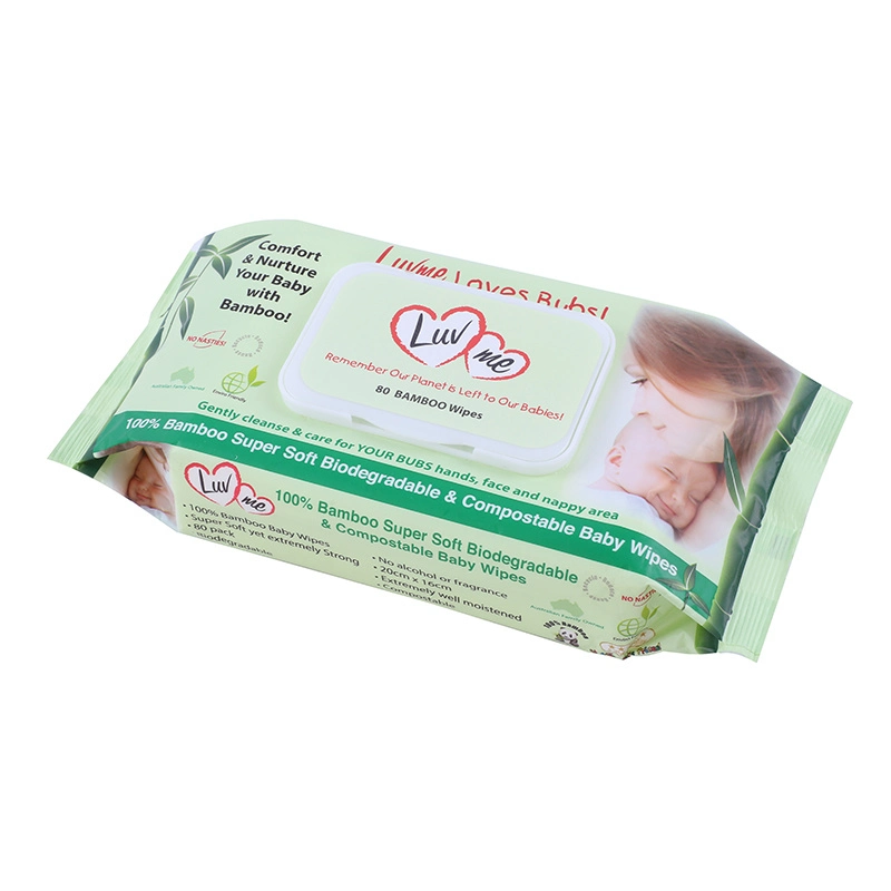 Special Nonwovens Bamboo Hypoallergenic Smart & Effective Cleaning Disinfectant Soft Single Hand Wipes for Baby