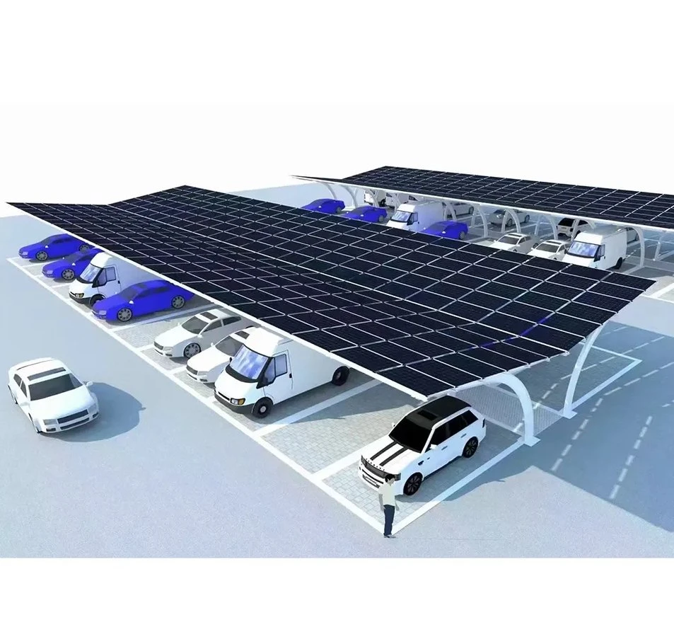 Solar Carport Mounting Commercial Systems Aluminum Waterproof Steel Single Column with Aluminum Bracket