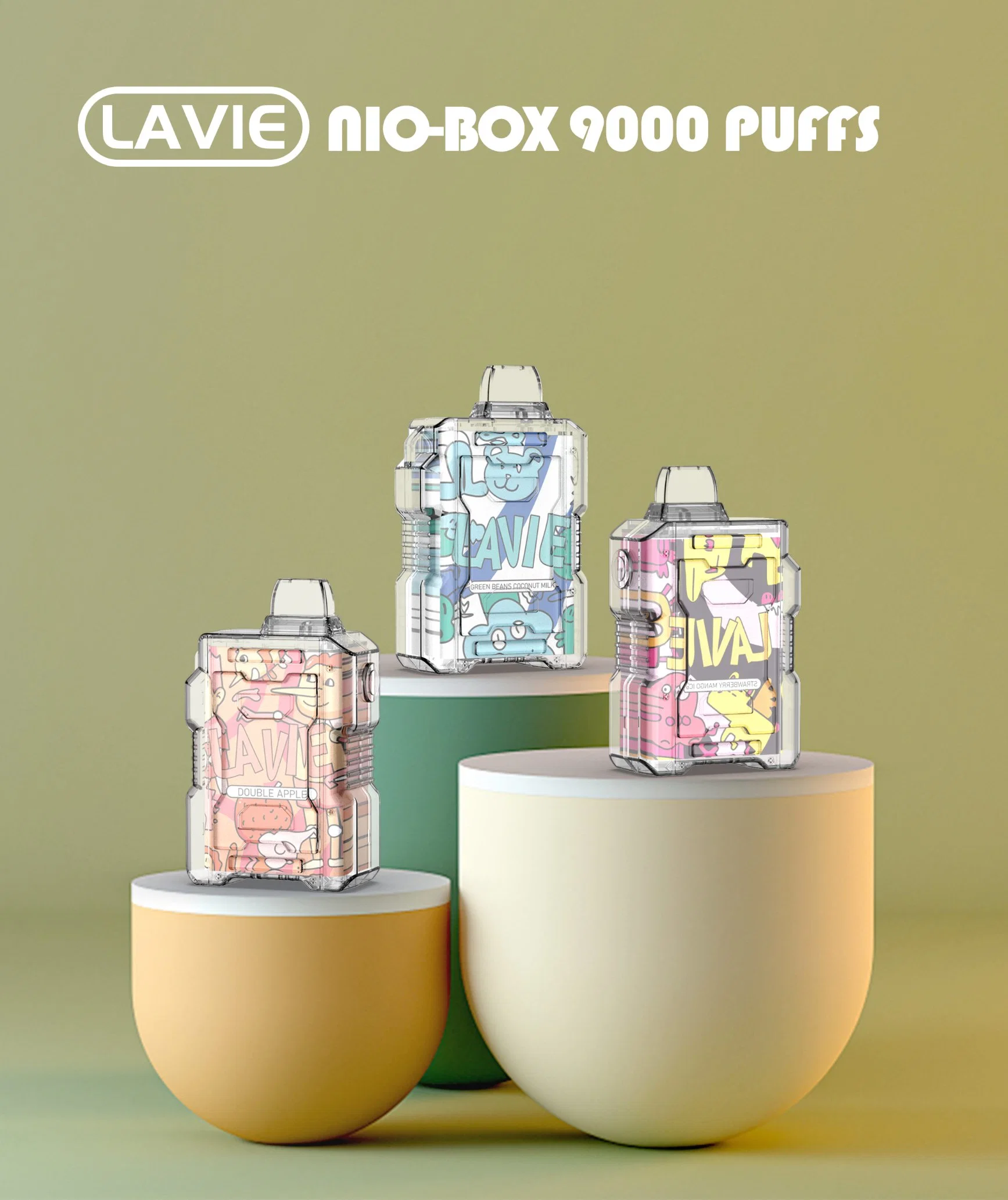 Últimas Disposabel Vape Producto Lavie Nio Box 9000 inhalaciones puede Ome ODM.