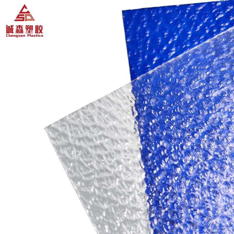 Swimming Pool Diamond PC Embossed Sheet Solid Polycarbonate Abrasive Sheet