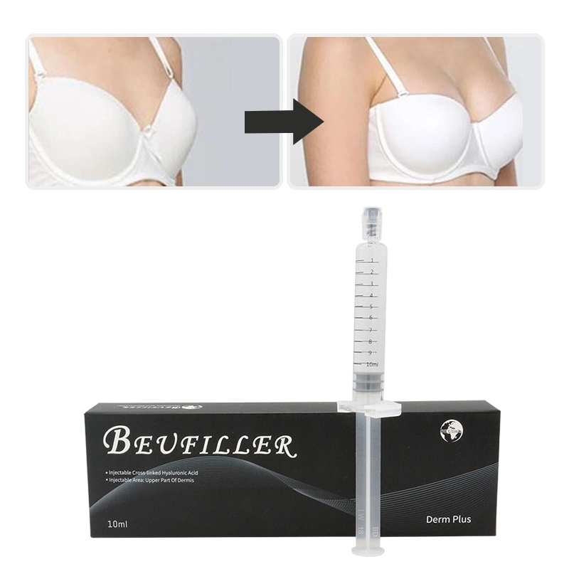 Ha Hyaluronic Cross Linked Acid Deep Dermal Filler Injection 1ml 2ml 10ml for Face Butt Breast