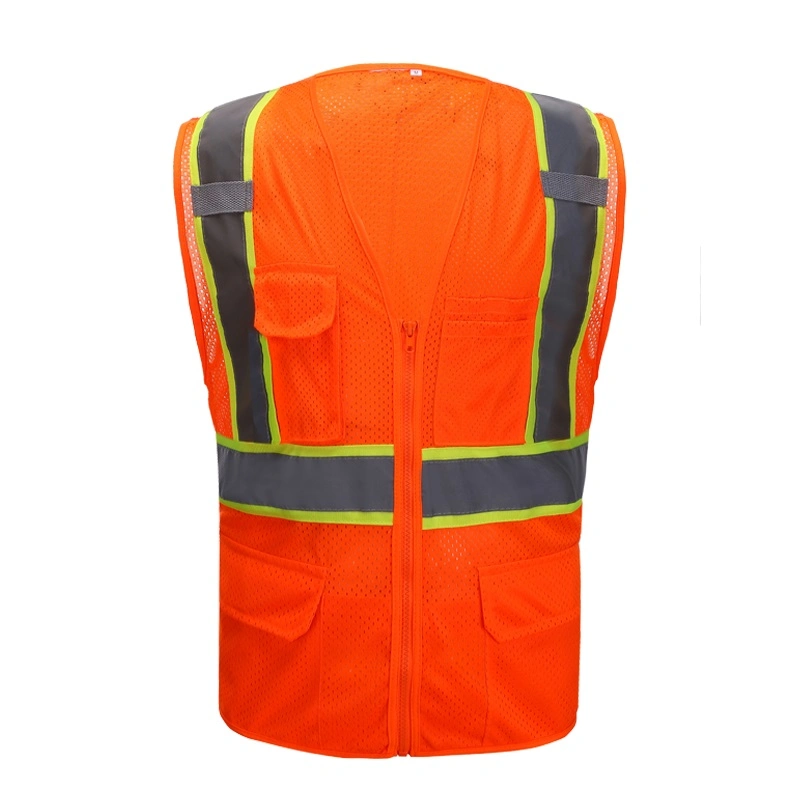 Hi Viz Motorcycle Airport Roadway Reflective Safety Vest Work Wear Policeman