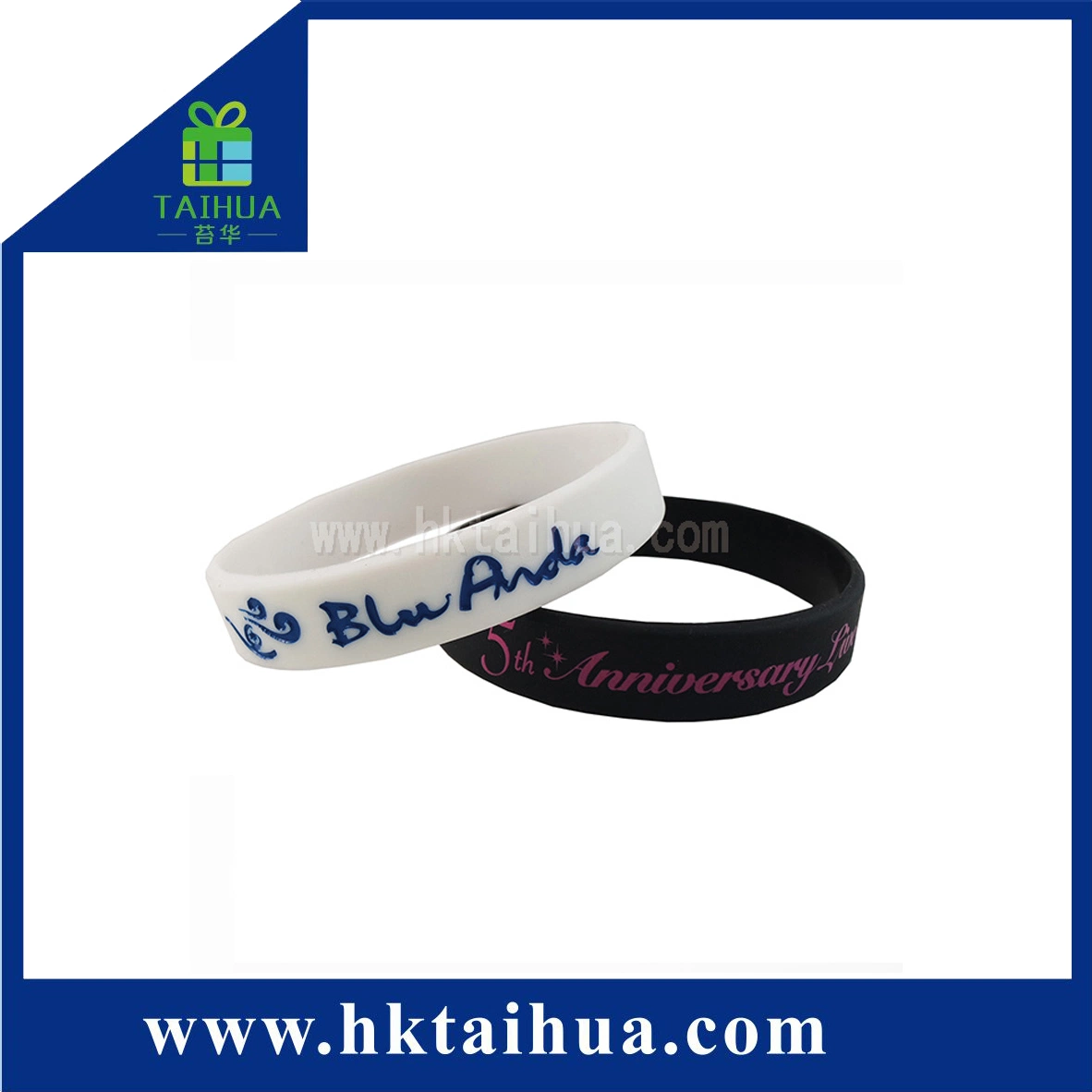 Accessoires de Mode de gros de la silicone bracelet avec logo personnalisé