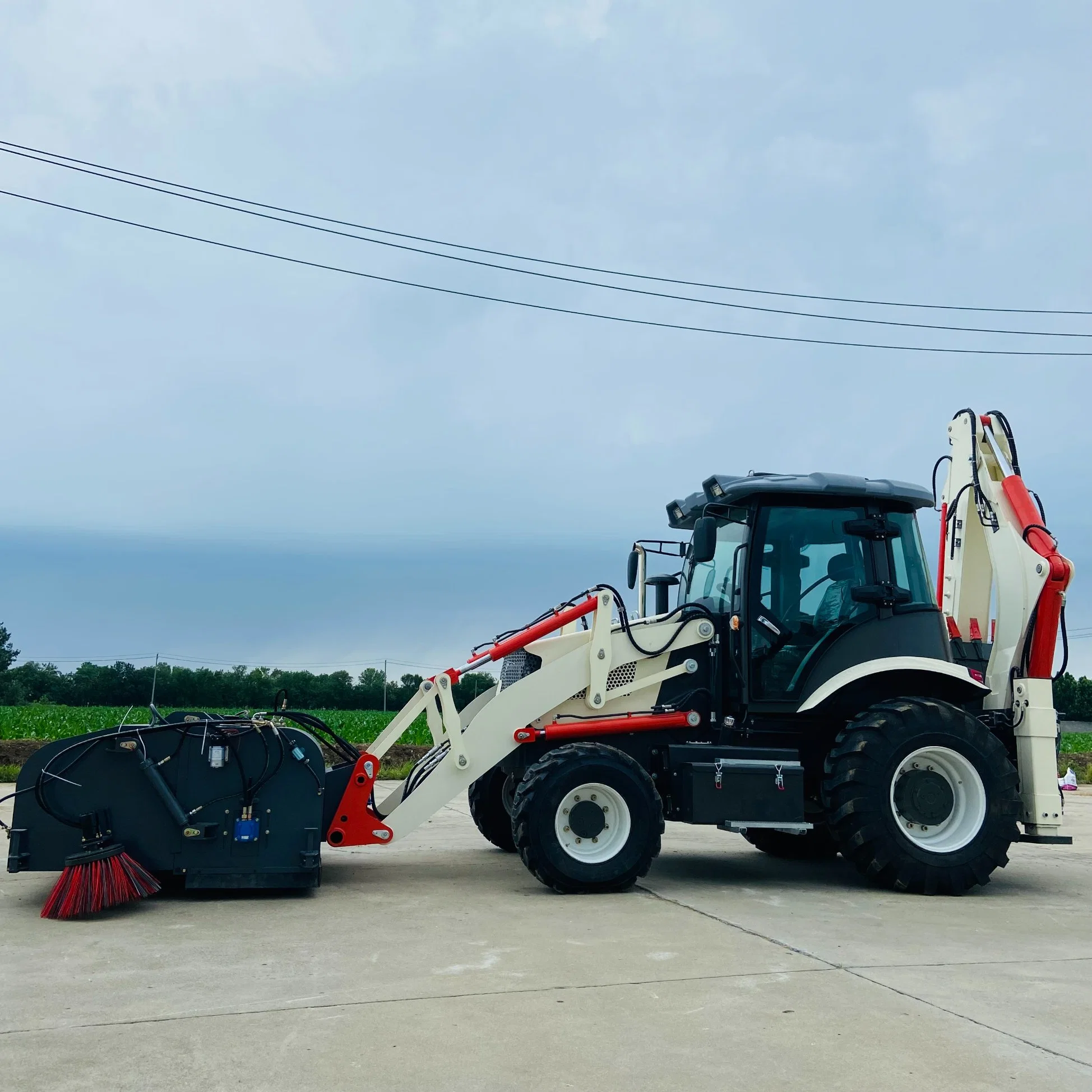 High quality/High cost performance  Free Shipping Front End 4X4 Small Compact Backhoe Loader Yaweh Wheel Mini Backhoe Loader for Sale