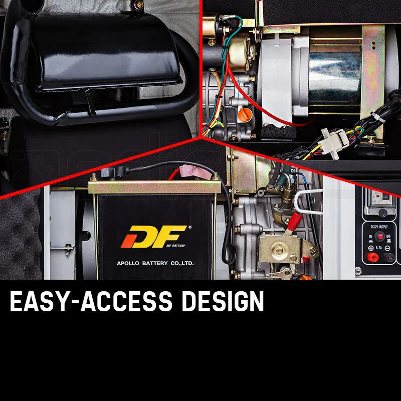 6kW Dieselgeneratorsatz mit elektrischer Sicherheit