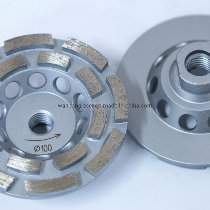 7/8" Connector Double Row Diamond Cup Grinding Wheels-Metal Polishing Disc