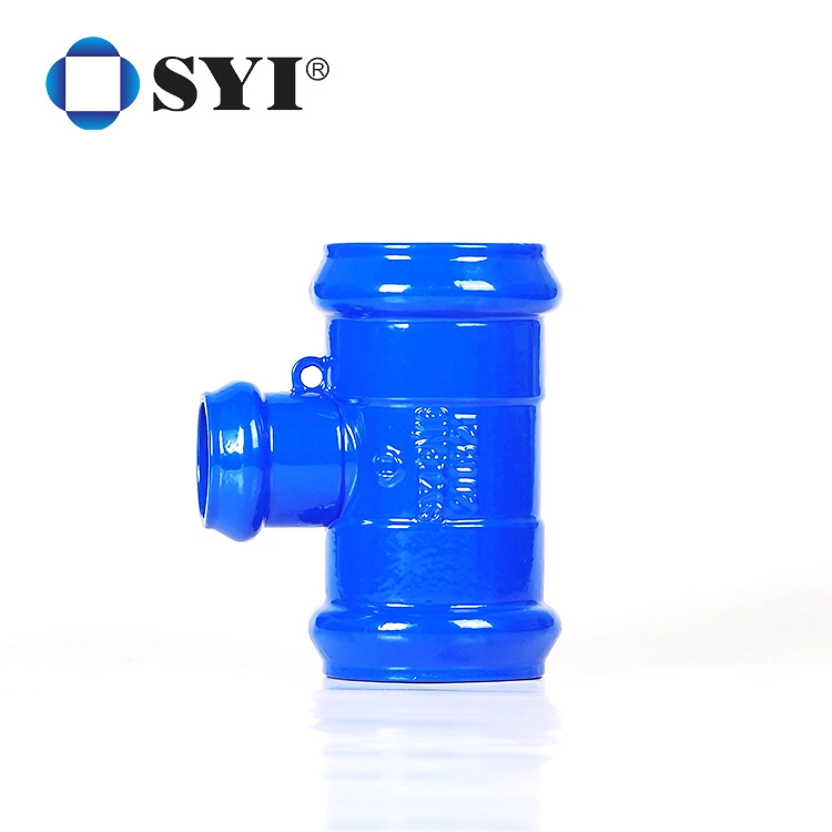 En545 Ductile Iron Pipe Fitting Double Socket 90 Degree Elbow for PVC Pipe