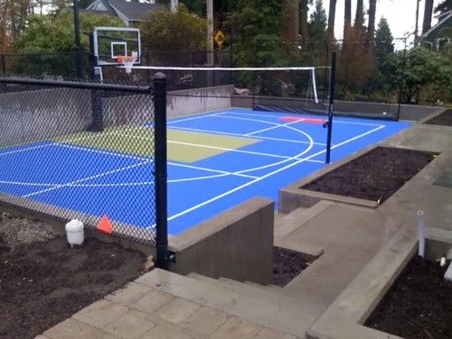 Instalação móvel Piso para Pickleball Court de 2 mm de espessura 20 * 44 FT