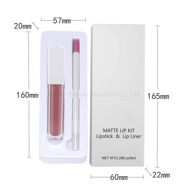 OEM Mayorista/Proveedor Lip Liner barras de labios Mate Juego de lápiz labial líquido Lipliner Set de Maquillaje