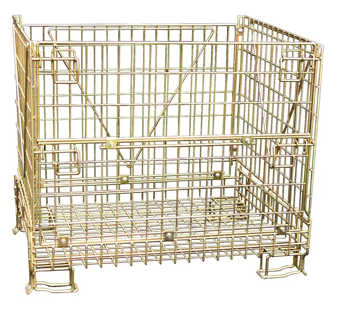 Pet Preform Storage Steel Welded Collapsible Wire Mesh Basket Container