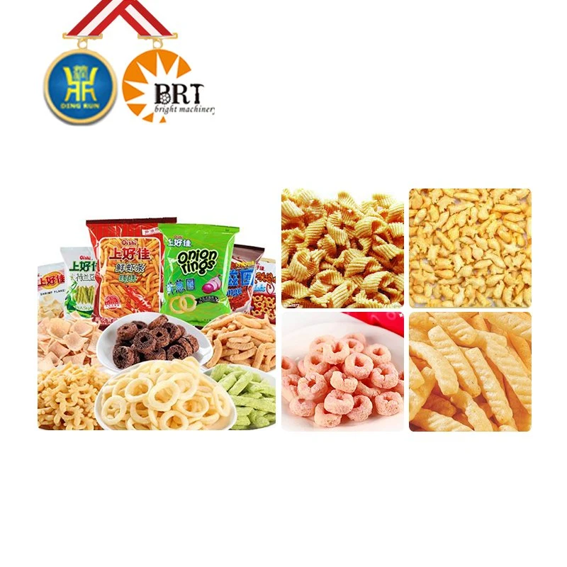 Corn Rice Inflating Puff Snacks Food Making Extruder Machine Cheese Ball Curls Processing Line Equipment