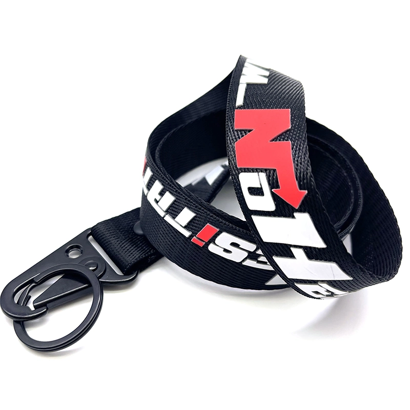 Free Sample Customized Logo Lanyards Factory Cheap Price OEM Mini MOQ Free Sample Silk Screen Polyester Lanyard Neck Strap